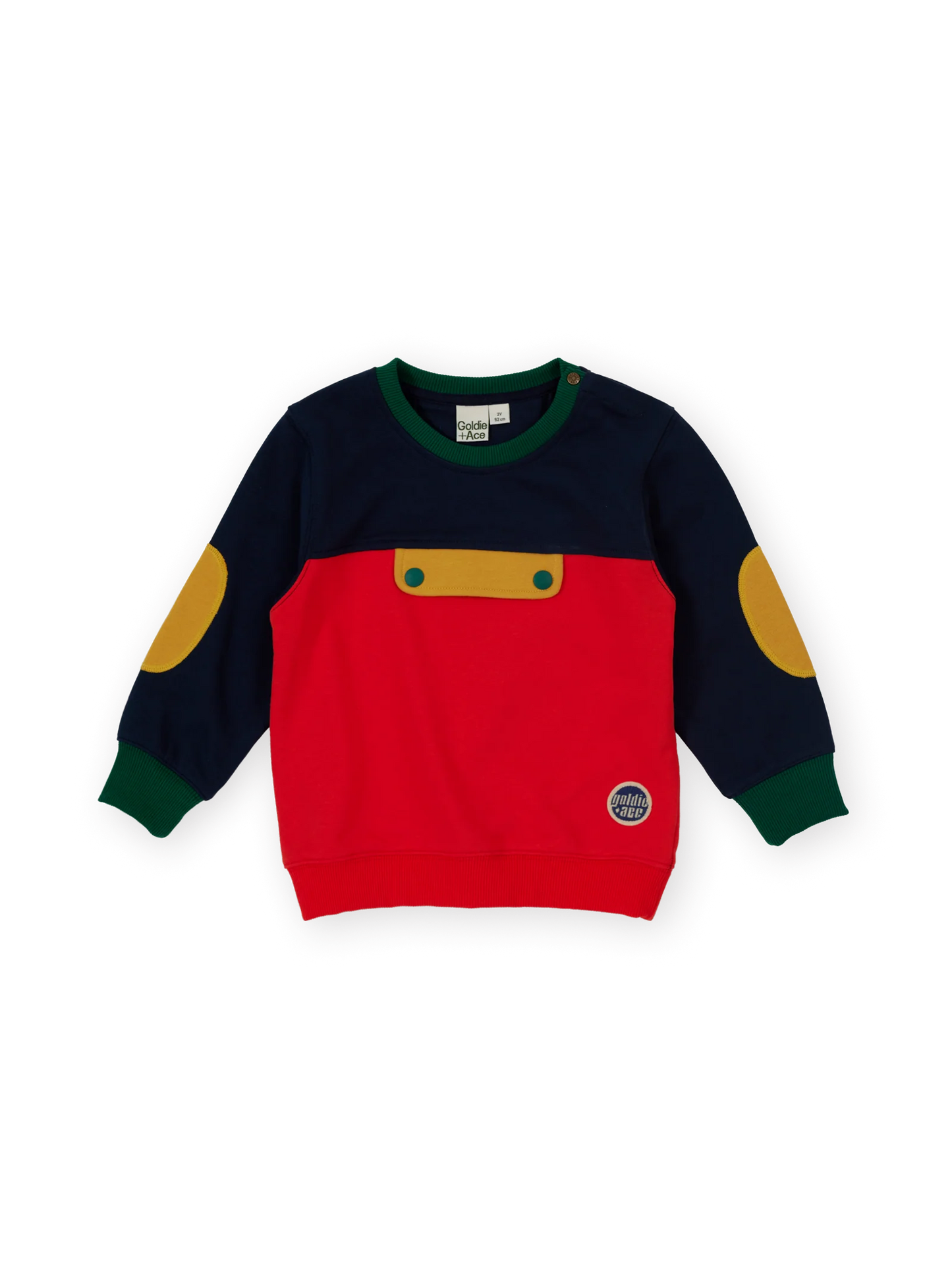 Goldie+Ace Colour Block Pocket Sweater