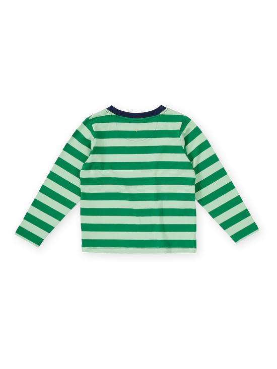 Essential Stripe Long Sleeve Top Green