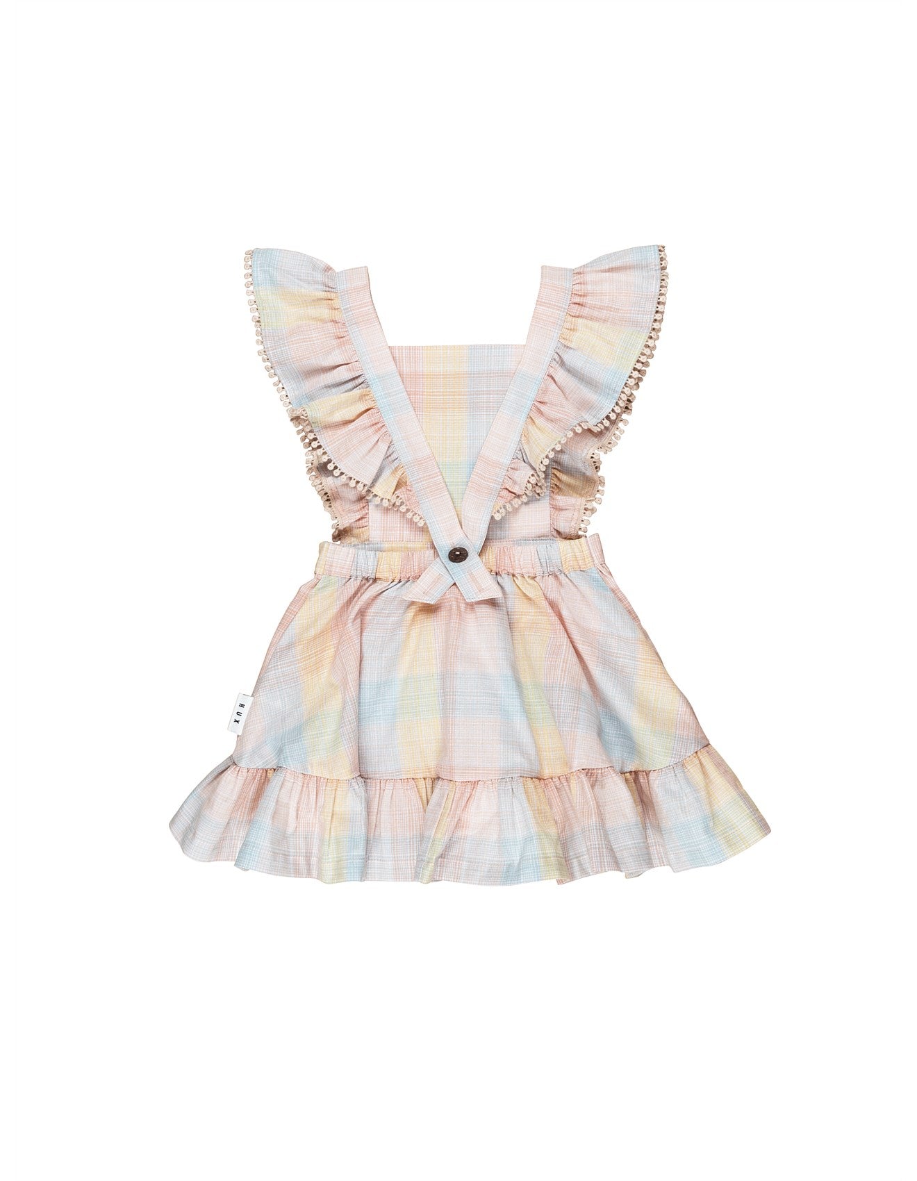 Huxbaby Rainbow Ruffle Pinafore
