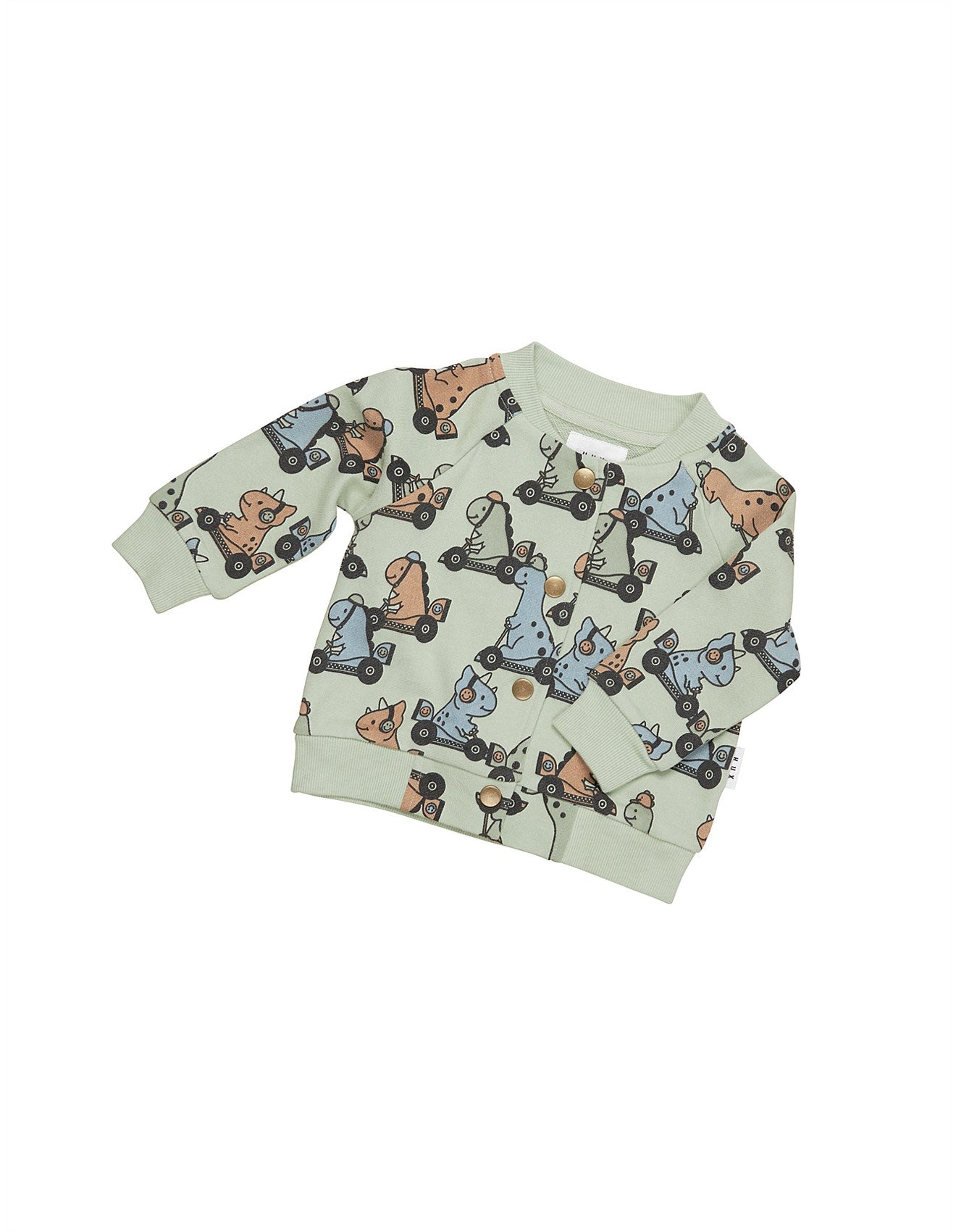 Huxbaby Dino Racer Terry Bomber Jacket | Thyme