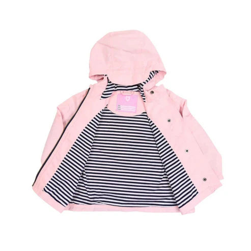 Microfibre Pink Raincoat Cotton Lined