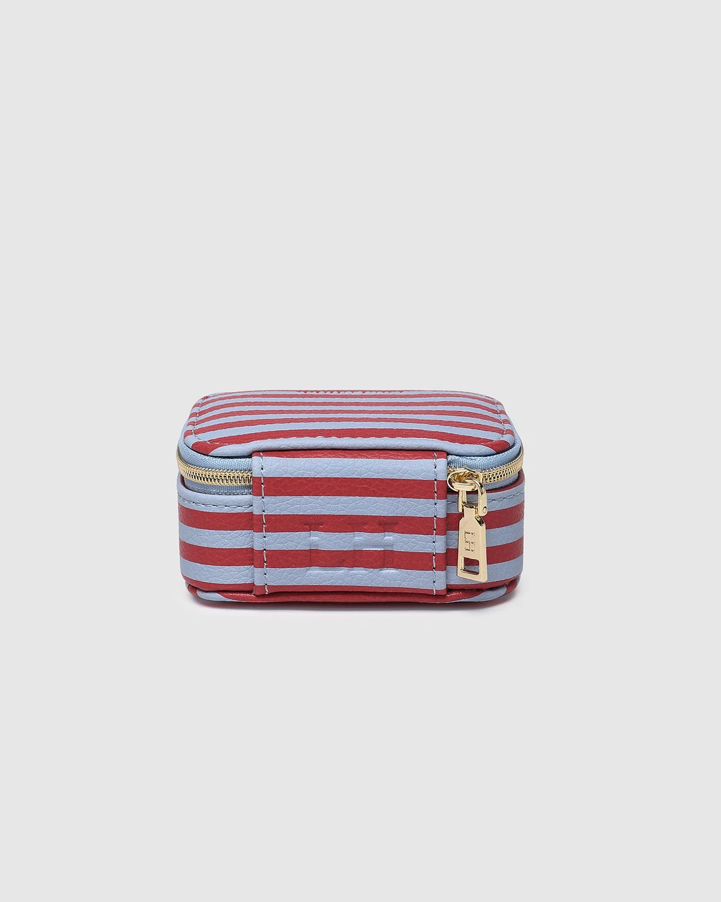 Louenhide Suzie Stripe Jewellery Box - Red/Sky Blue