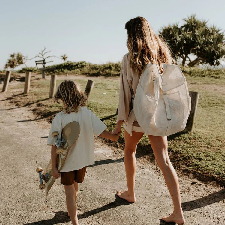 Mesh Beach Hauler Backpack - Sand