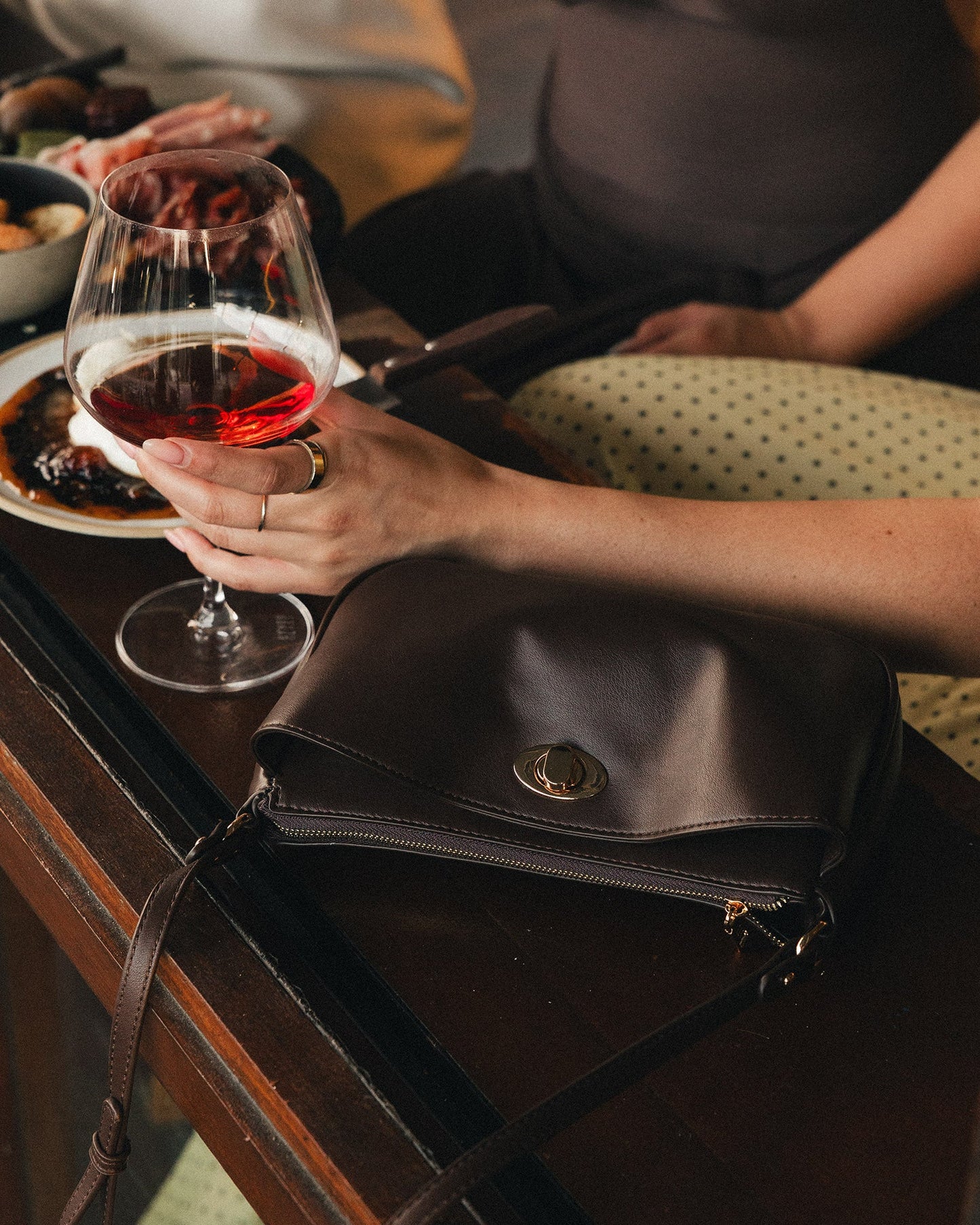 Louenhide Greta Shoulder Bag - Chocolate