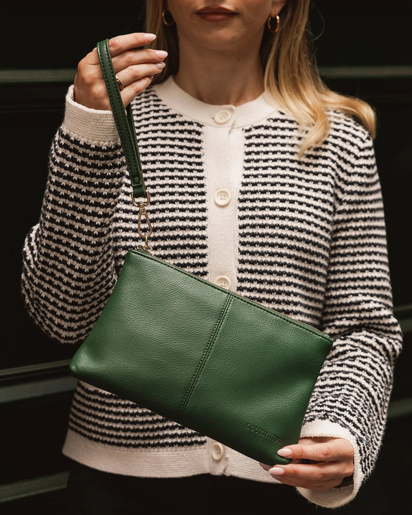Louenhide Mimi Clutch - Forest Green
