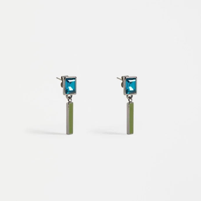 ELK Ival Short Drop Earring - Teal