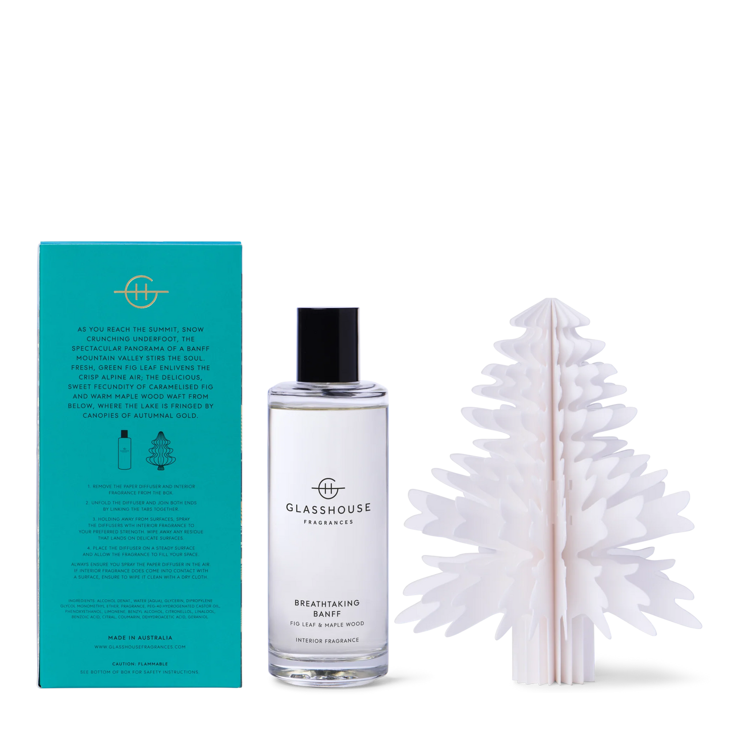 Glasshouse Breathtaking Banff 150mL Interior Fragrance & Paper Diffuser