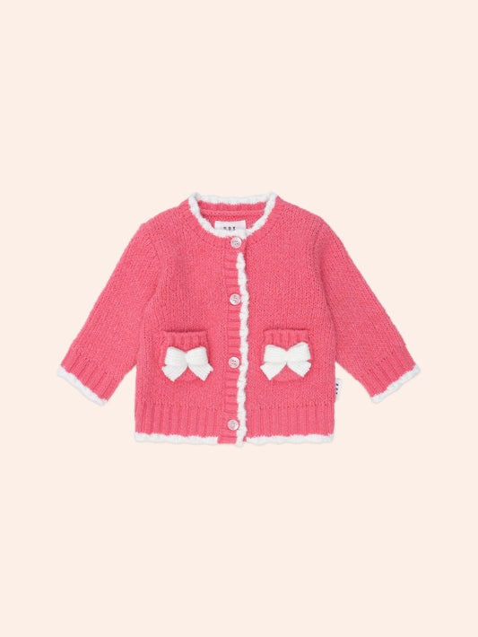 Huxbaby Crochet Bow Cardi