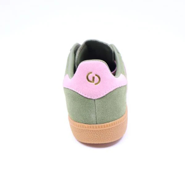 Goodsole 2001 Parallel - Sage Green / Pink Suede