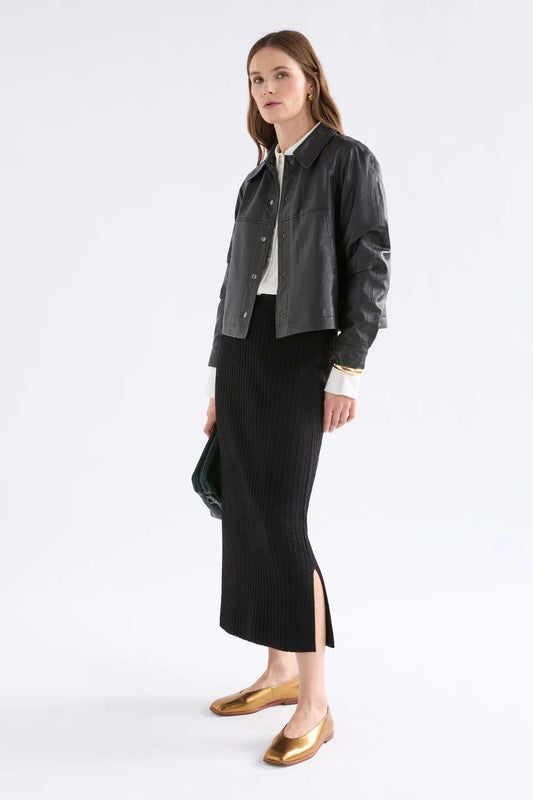 ELK Beim Knit Skirt - Black