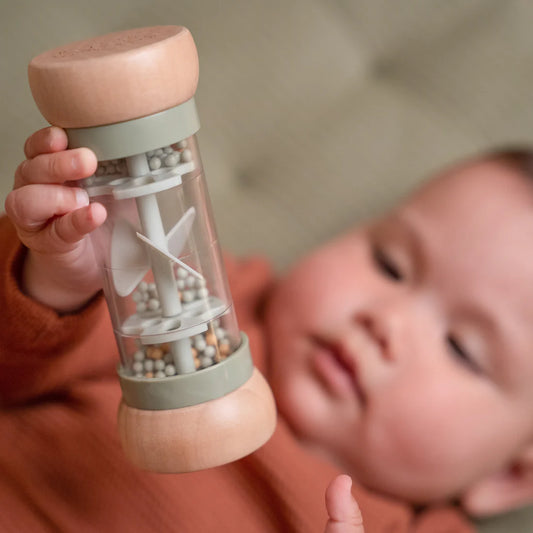 Little Farm Wooden Rain Rattle