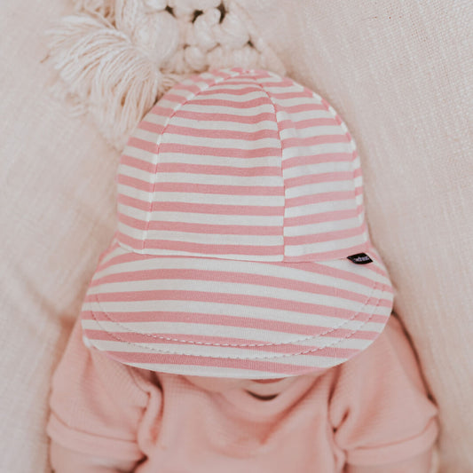 Bedhead Legionnaire Flap Sun Hat - Pink Stripe