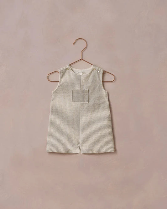 Georgie Romper | Sage Stripe