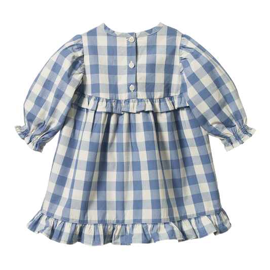 Nora Bluebell Check Dress