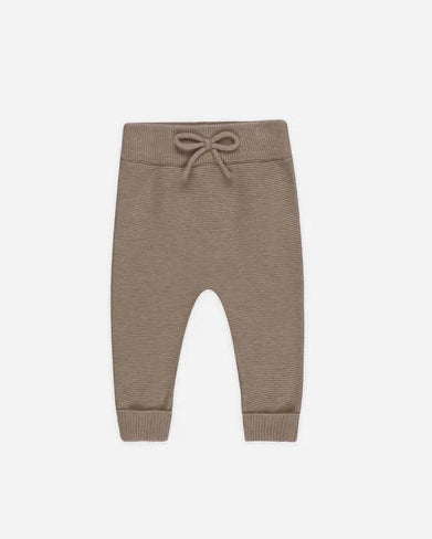 Quincy Mae Knit Pant - Heathered Mocha