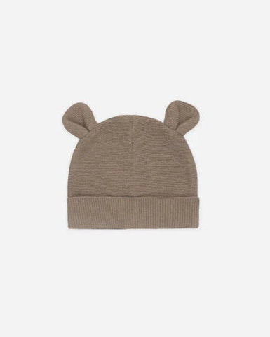 Quincy Mae Baby Bear Beanie - Heathered Mocha