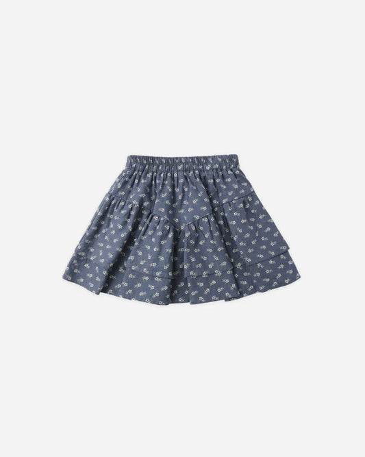Tiered Mini Skirt - Ditsy