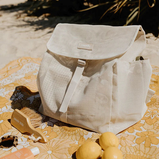 Mesh Beach Hauler Backpack - Sand