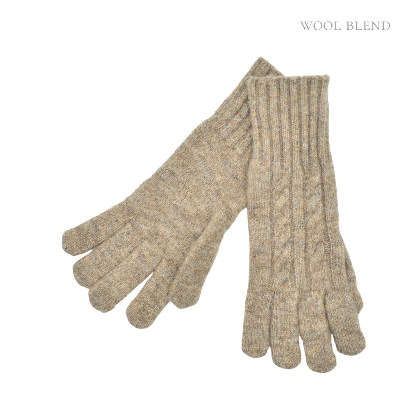 Heritage Knit Gloves - Oatmeal