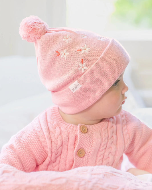 Organic Cardigan Yummy Misty Rose