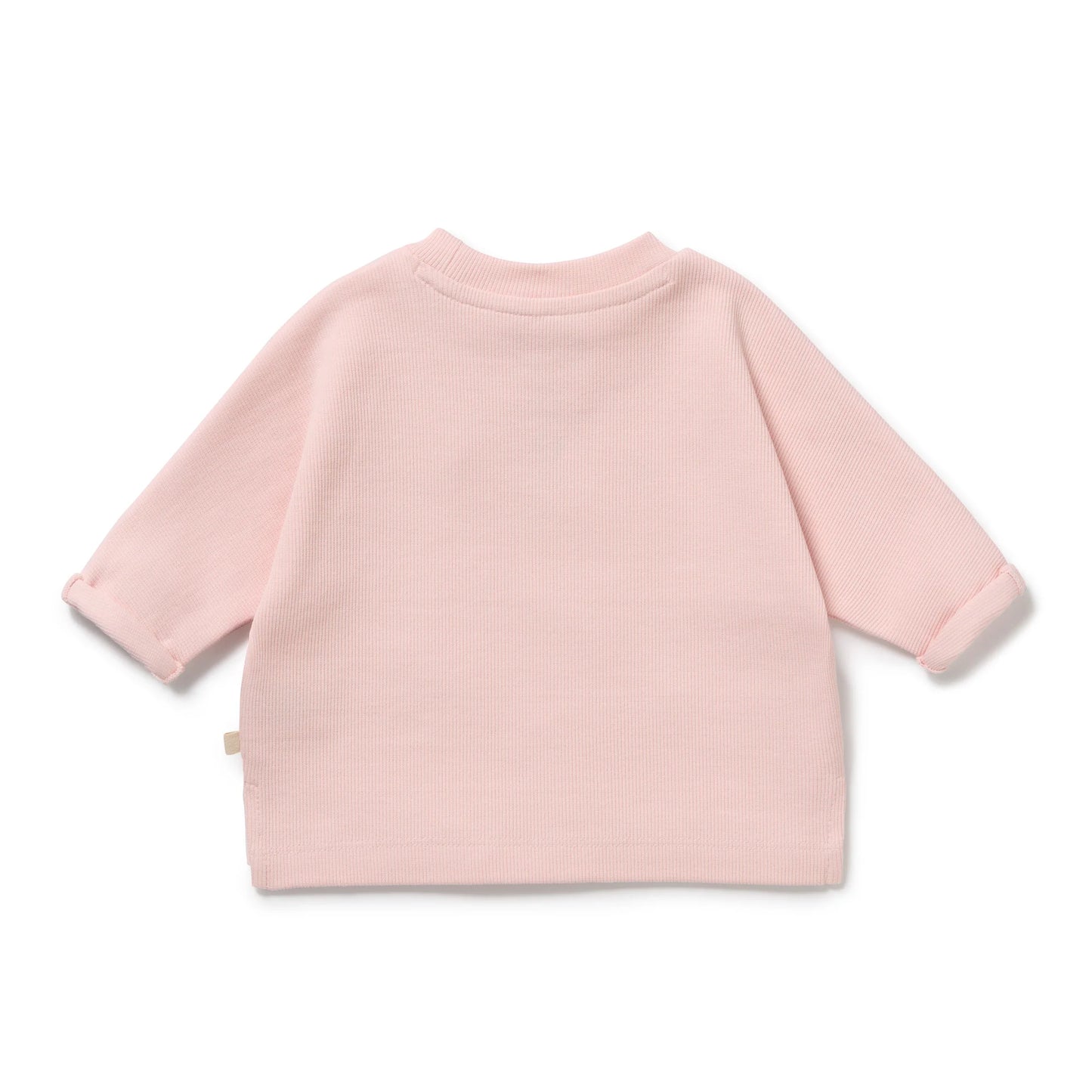 Strawberry Cream Organic Rib Long Sleeved Top