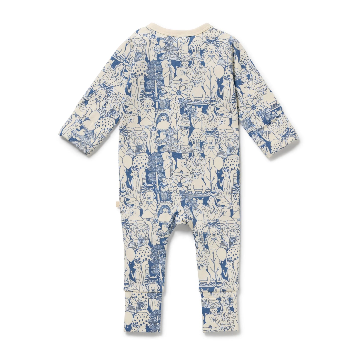 Woodland Adventures Organic Zipsuit with Feet