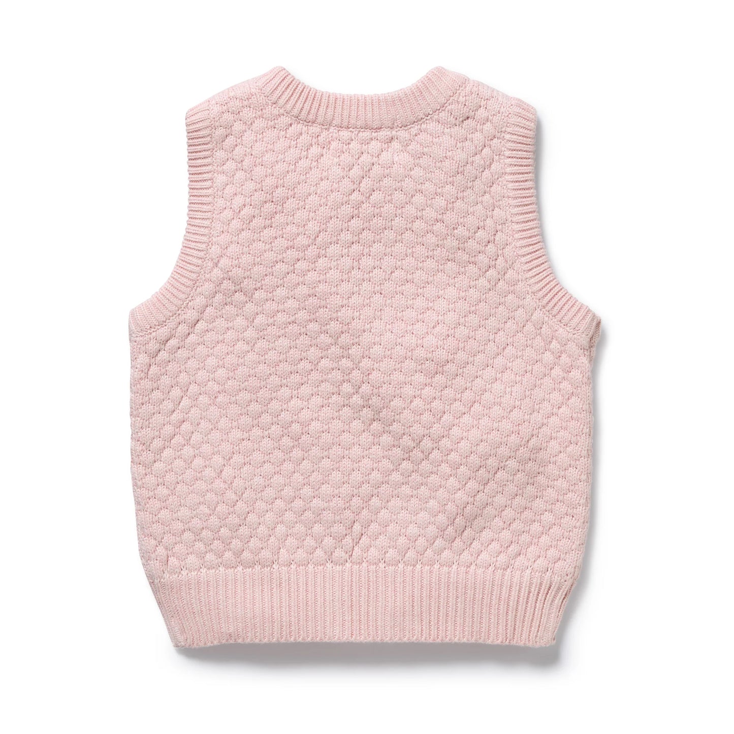Marshmellow Organic Knitted Bubble Vest