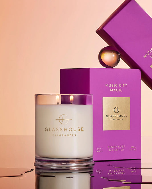 Glasshouse Music City Magic - 380g Candle