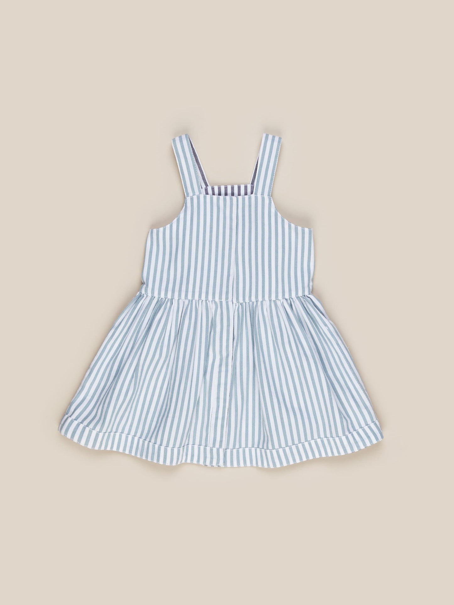 Huxbaby Reversible Dress- Ink & Surf Stripe