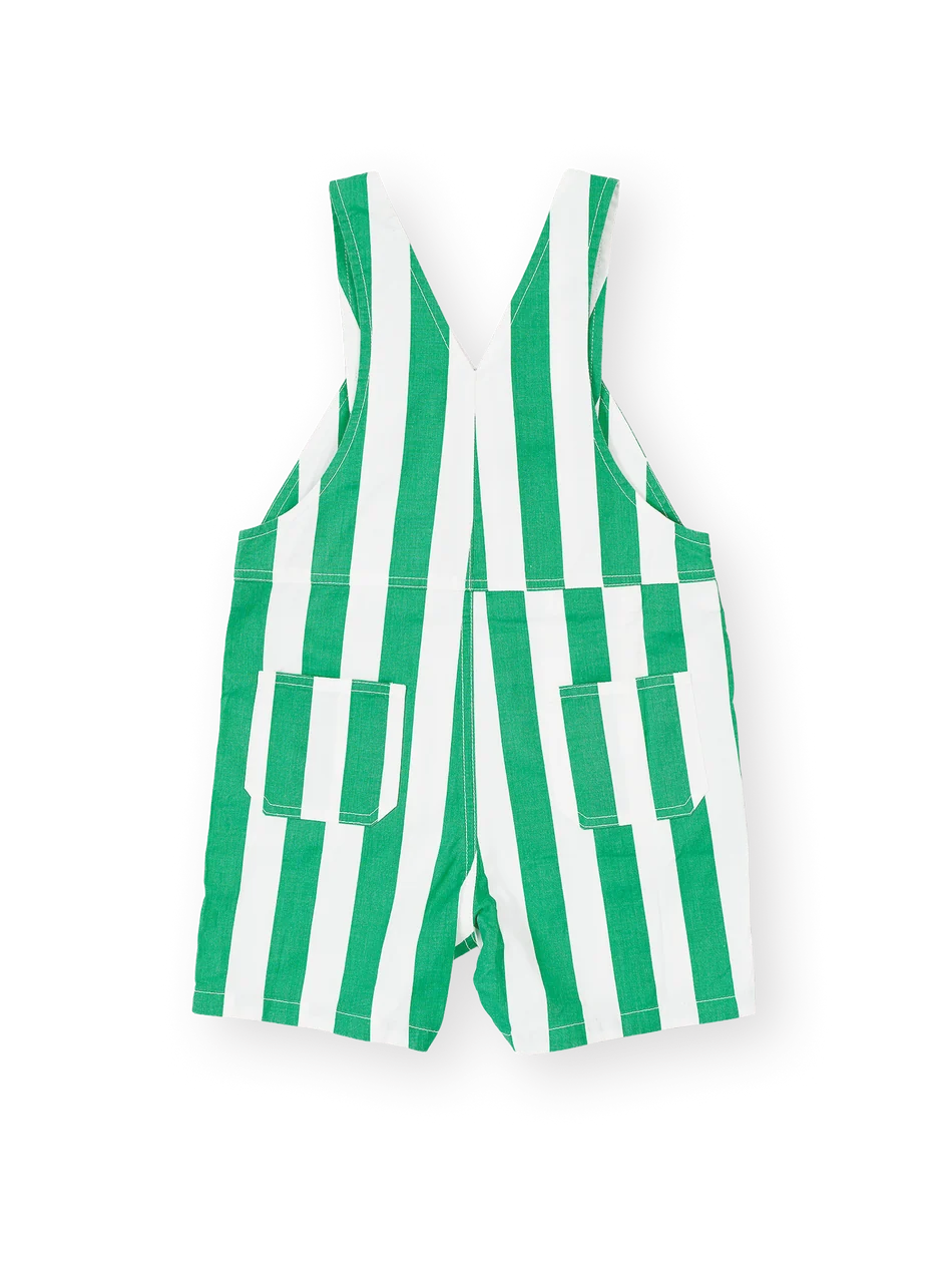 Happy Stripe Button Burton Overalls