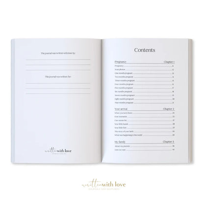 Baby Memory Book with Keepsake Box – Oatmeal Linen