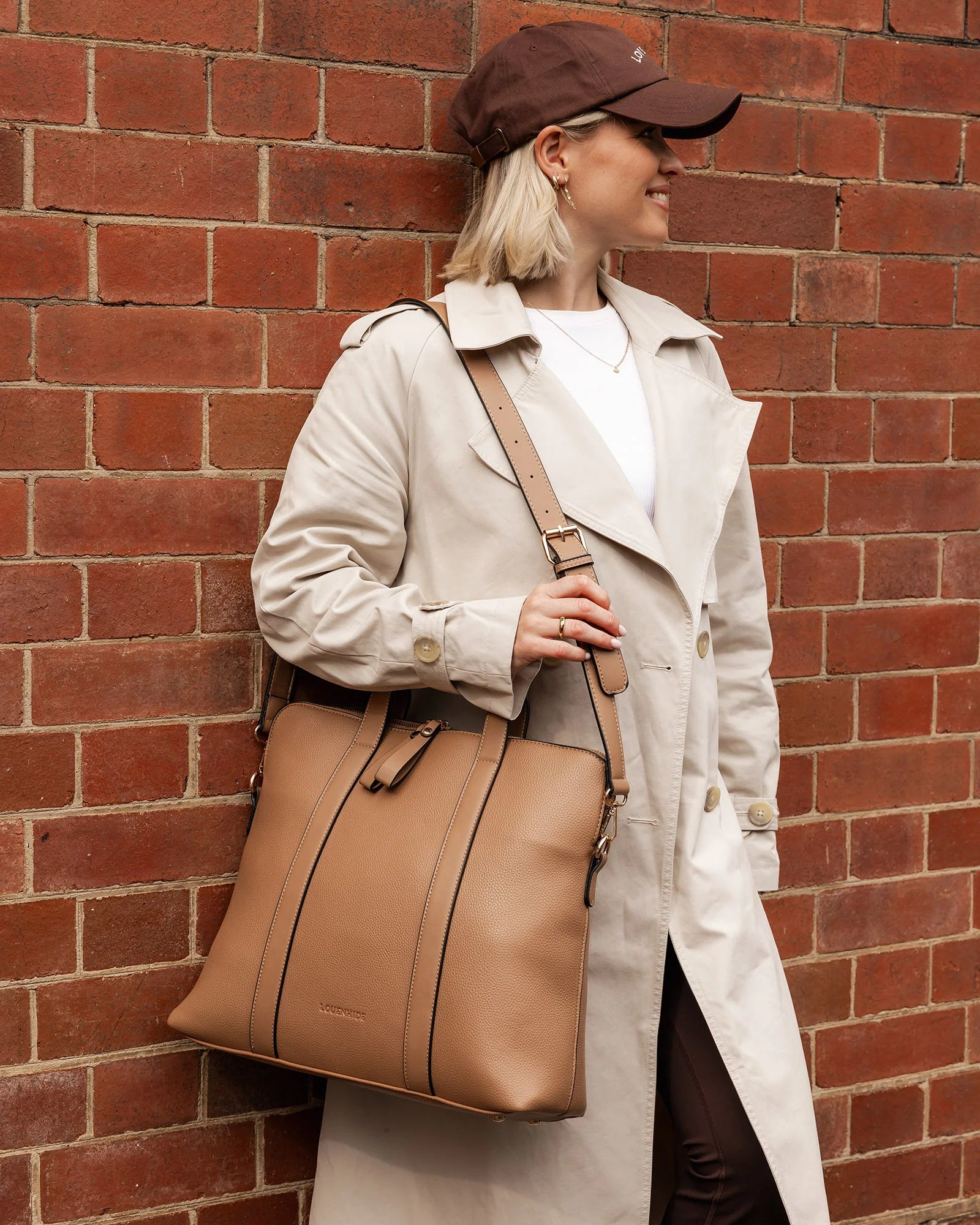 Louenhide Rhodes Laptop Bag | Latte