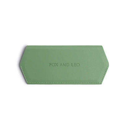 Fox & Leo Slimline Glasses Case - Sage