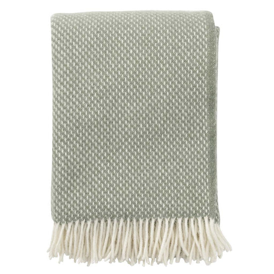 Preppy Dusty Green Wool Blanket