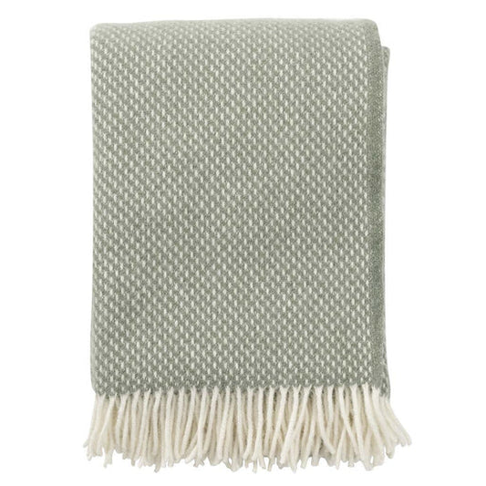Preppy Dusty Green Wool Blanket
