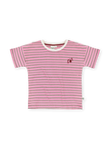 Goldie + Ace Waffle Stripe T-Shirt Pink