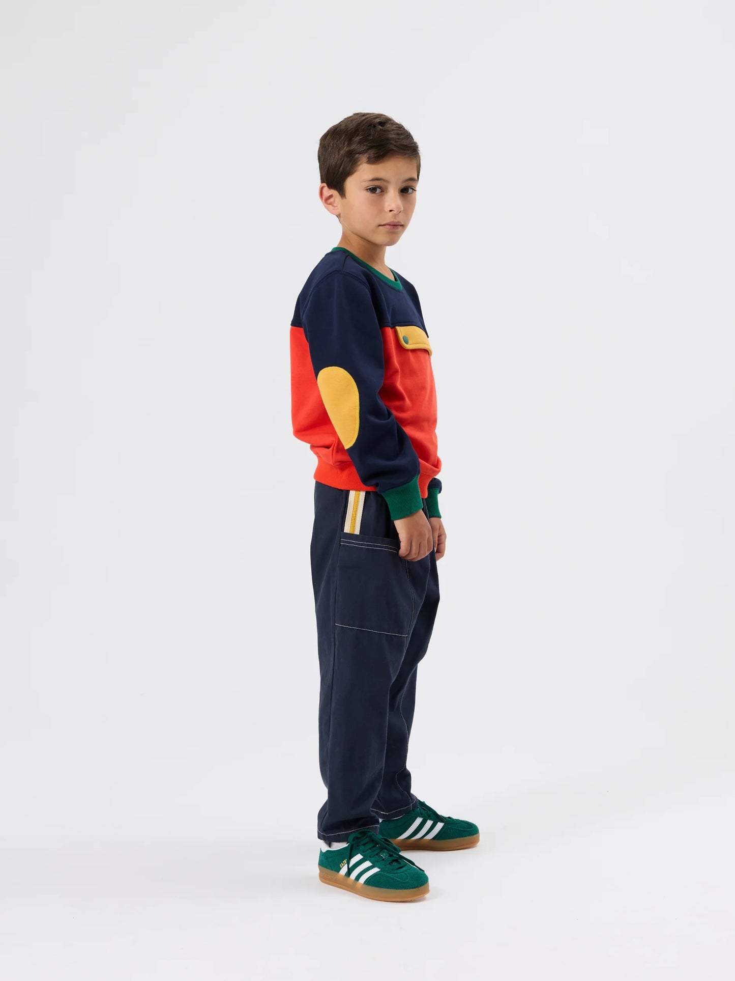 Goldie+Ace Colour Block Pocket Sweater