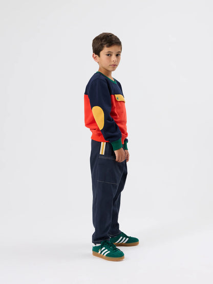 Goldie+Ace Colour Block Pocket Sweater