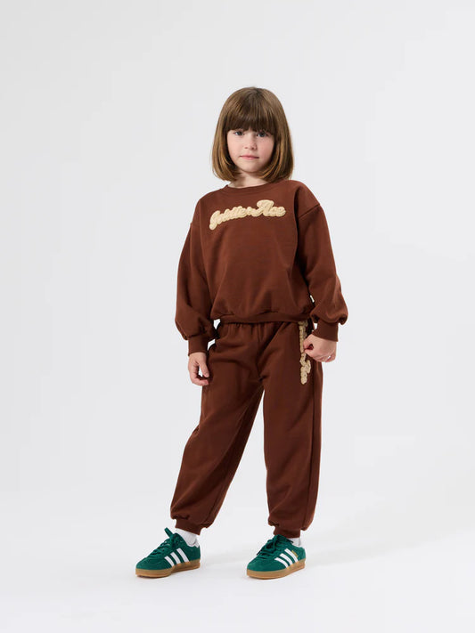 Comfy Chestnut Embroidered Sweater