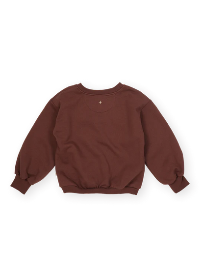 Comfy Chestnut Embroidered Sweater