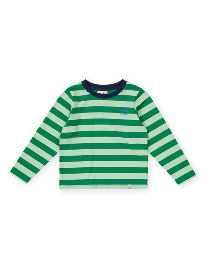 Essential Stripe Long Sleeve Top Green