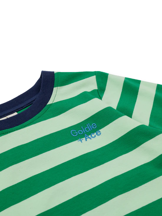 Essential Stripe Long Sleeve Top Green