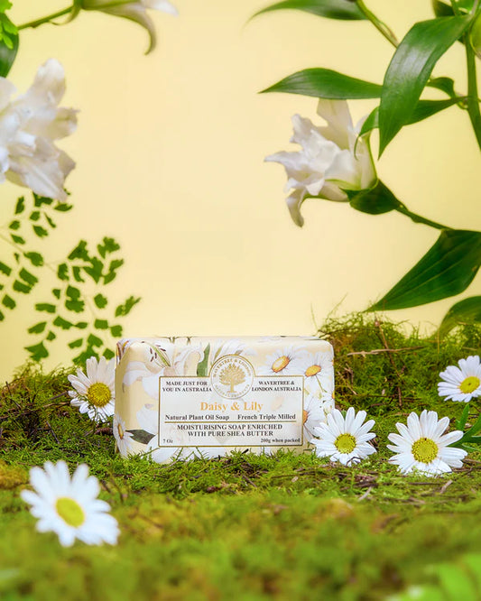 Wavertree & London Daisy & Lily Soap Bar 200g