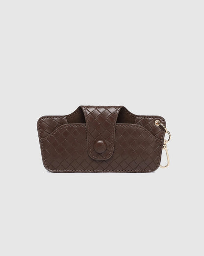 Louenhide Skittle Sunglass Case - Woven Chocolate