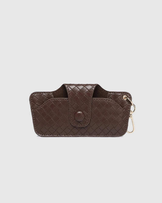 Louenhide Skittle Sunglass Case - Woven Chocolate
