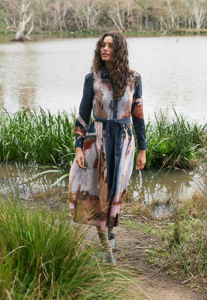 Nancybird Delphi Dress - Night Herons