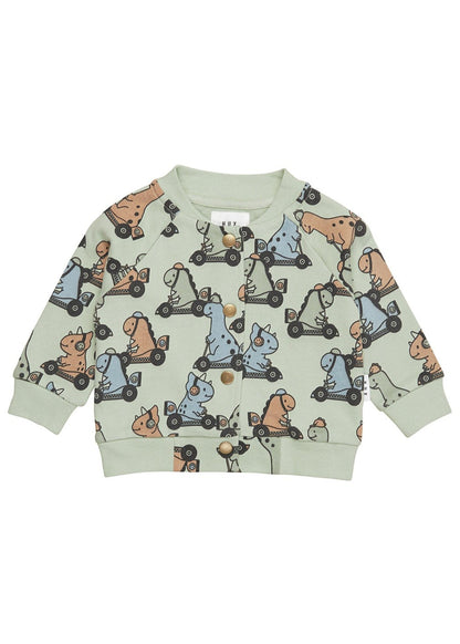 Huxbaby Dino Racer Terry Bomber Jacket | Thyme