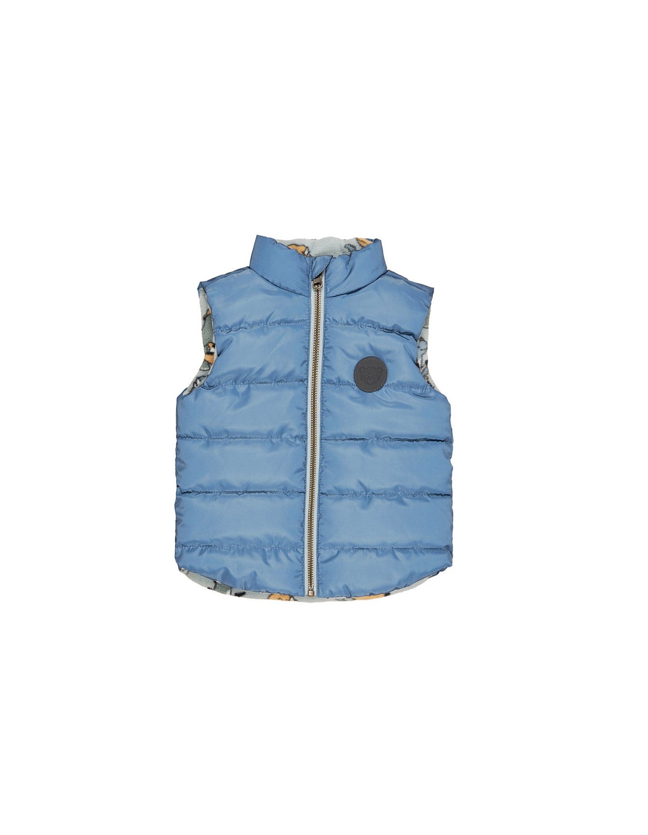 Huxbaby Dino Band Reversible Fleece Vest