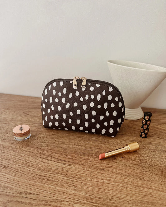 Louenhide Baby Nancy Makeup Bag - Chocolate Raindrop