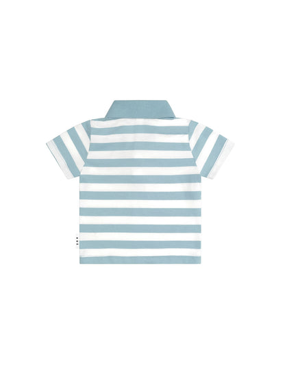 Huxbaby T-Rex Stripe Polo Shirt